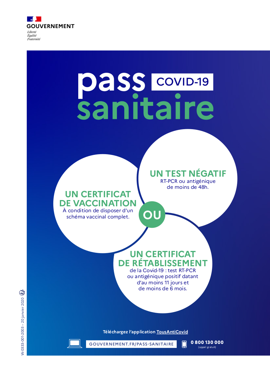 pass sanitaire