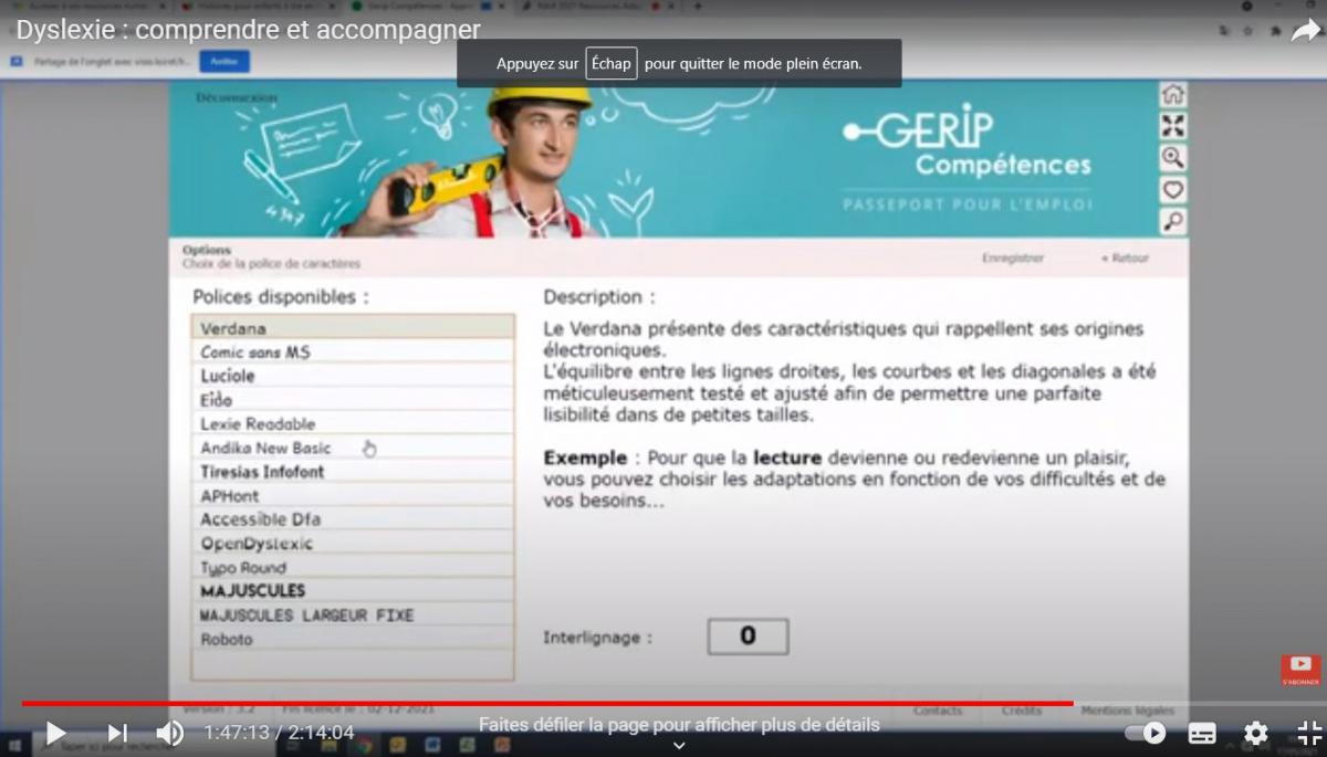 La ressources numériques GERIP