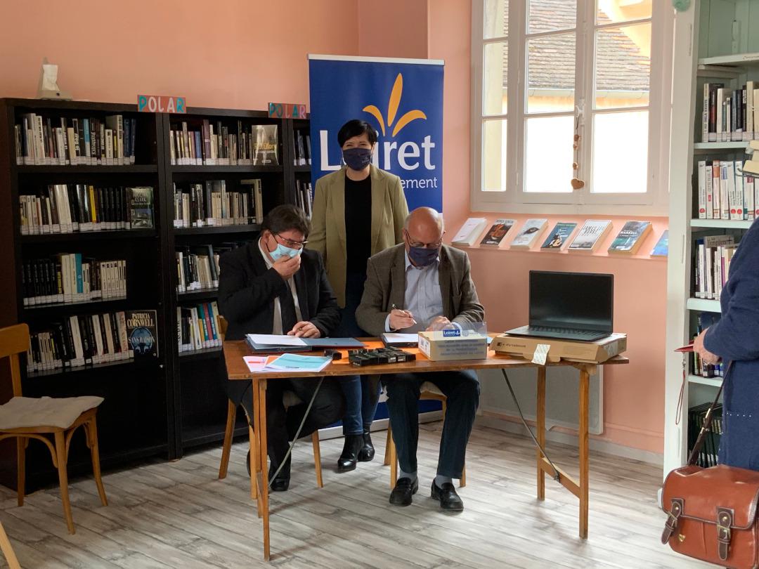 Le Bignon-Mirabeau – Frédéric NERAUD Vice-Président  Madame Corinne MELZASSARD Conseillère Départementale et Mr le Maire Jean-Luc d’HAEGER