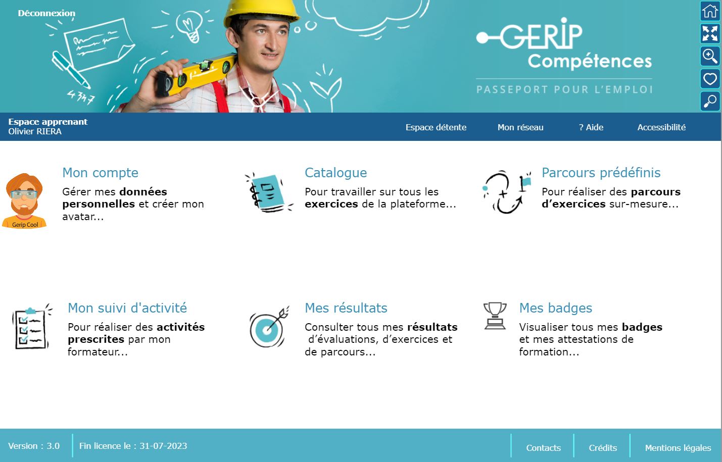 accueil de la ressource gerip 